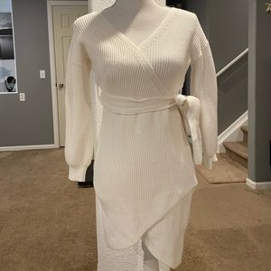 Chill Vibes Sweater Dress - Ivory